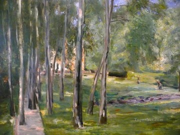Max Liebermann Painting - birch grow Max Liebermann German Impressionism